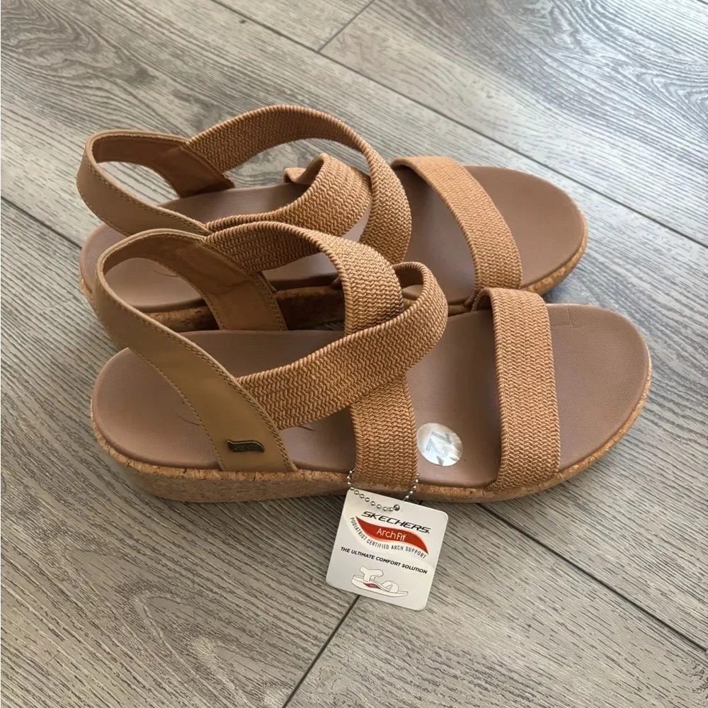 Skechers Tan Strappy Sandals